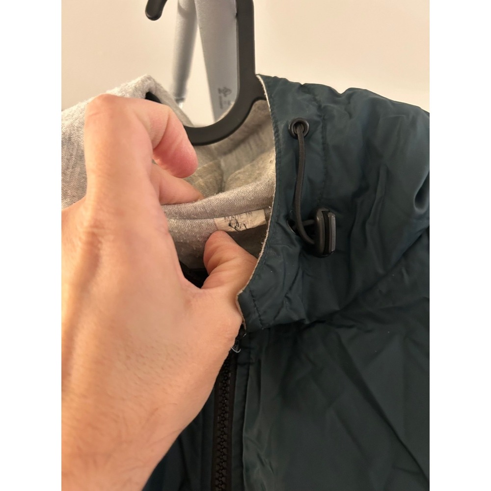 Vintage‎ 90s Windbreaker Lined Hooded Zip Pocket Unisex Large Jacket - Picture 5 of 8